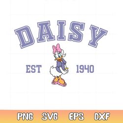 vintage disney daisy duck est 1940 svg
