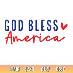 4th of july god bless america svg design