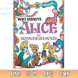 disney vintage alice in wonderland png silhouette file
