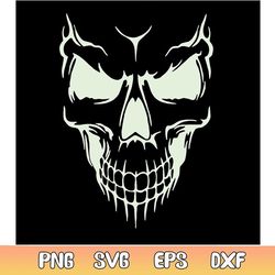 vintage skull faces organic halloween svg design file