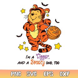winnie the pooh halloween im a tigger svg