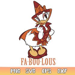 disney daisy duck witch faboolous svg file