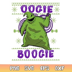 funny oogie boogie ugly christmas svg file