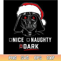 star wars darth vader christmas svg