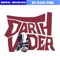 retro darth vader star wars movie svg bundle file