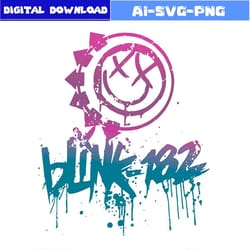 vintage style blink 182 band svg bundle for cricut