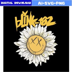 blink 182 classic rock daisy svg bundle for cricut