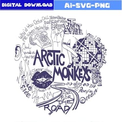 arctic monkeys music tour jan trending svg bundle