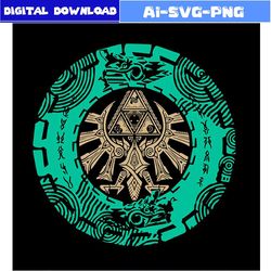 legend of zelda tears of the kingdom triforce svg bundle