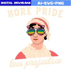 more pride less prejudice lgbtq proud gay lesbian svg bundle