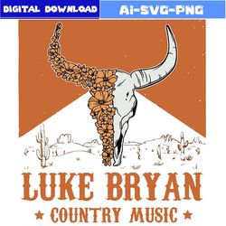 luke bryan bullhead svg bundle luke bryan tour 2024 svg bundle cricut