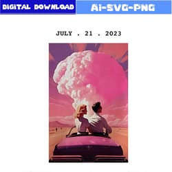 barbenheimer barbie movie july 21 2024 png silhouette file