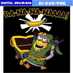 despicable me zelda funny banana svg bundle design