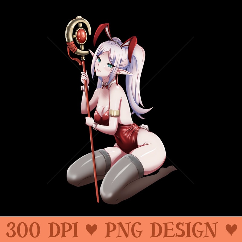 Frieren on bunnysuit - Sublimation patterns PNG - Instantaneous download