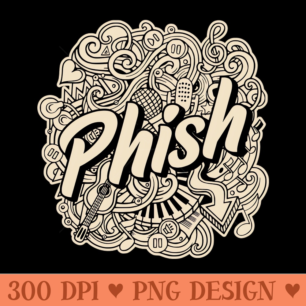 Phish Vintage - Sublimation templates PNG - Instant Download