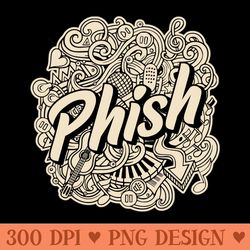 phish vintage - sublimation templates png