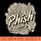 Phish Vintage - Sublimation templates PNG - Instant Download