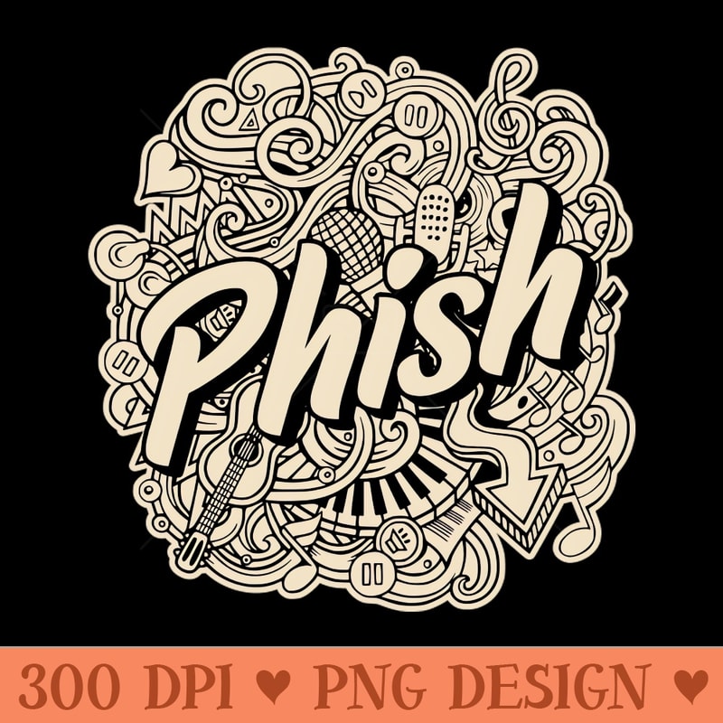 Phish Vintage - Sublimation templates PNG - Instant Download