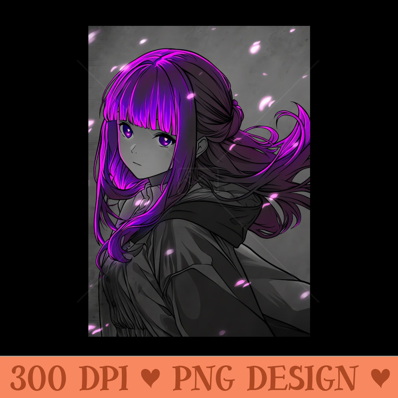 Fern Beyond Journey's End - Sublimation artwork PNG download - Fast download