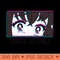 Barely Socializable Anime Eyes Manga Otakus Fun - PNG Graphics Download - Download right after purchase