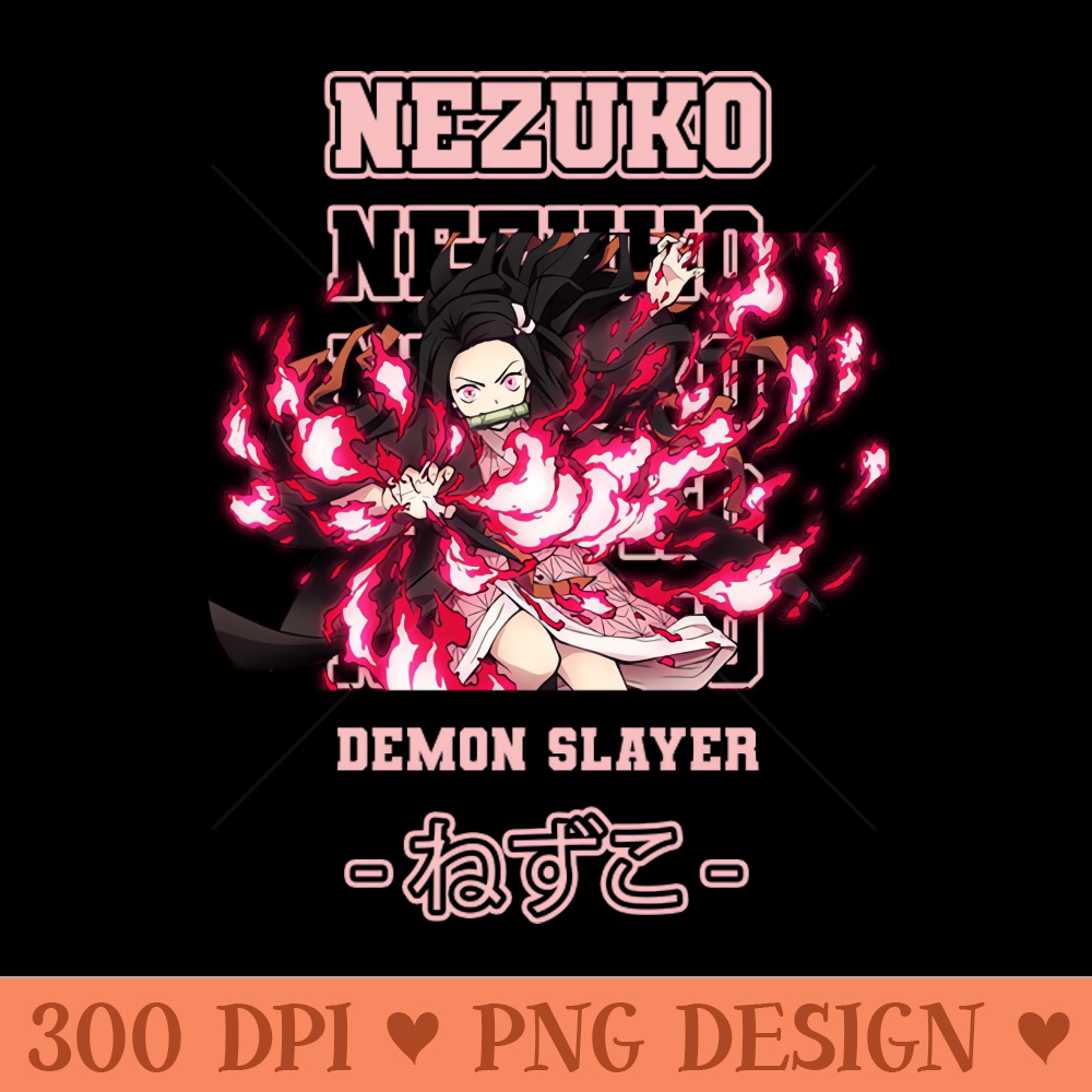 Nezuko Kamado - PNG Templates Download - Download instantly