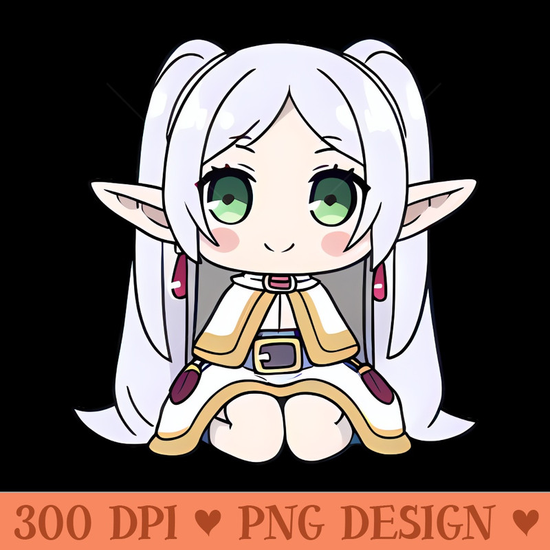 Cute Kawaii Frieren - Mug Sublimation PNG - Download instantly