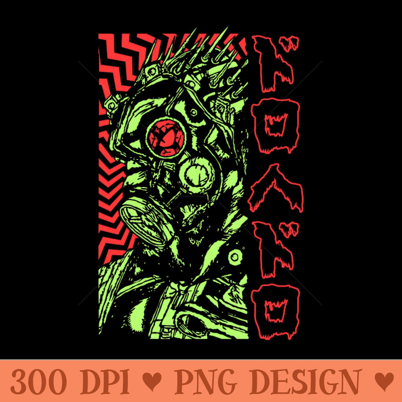 Kaiman DOROHEDORO Manga Anime Design IV1 - Trendy PNG Designs - Download immediately