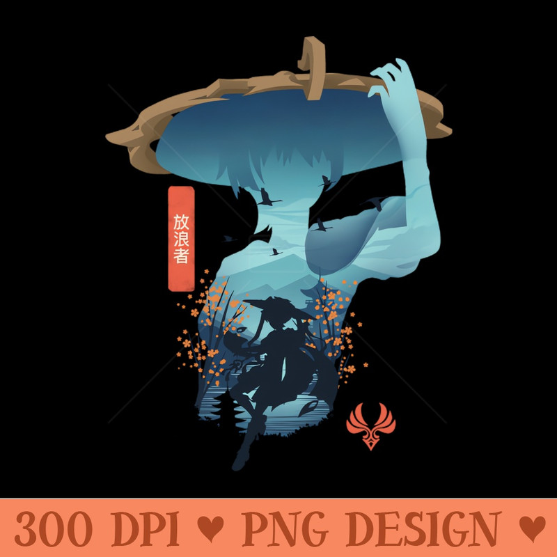 Balladeer Peregrinus - PNG Graphics Download - Immediate download