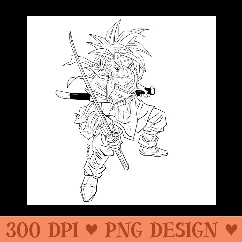 crono chronicles in ecopop classic gaming trigger art - Ready To Print PNG Designs - Instant Download