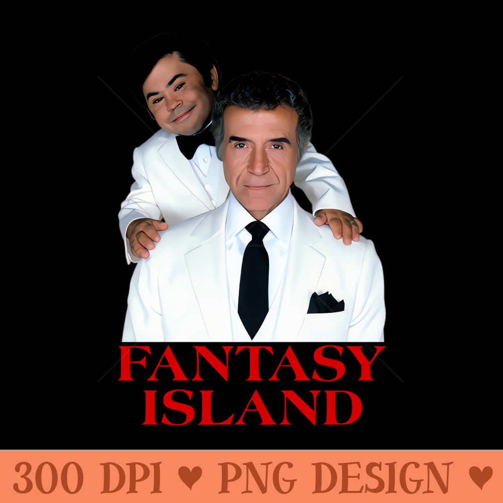 Fantasy Island Mr Roarke, Tattoo 70s Tv Show - Modern PNG designs - Instant download