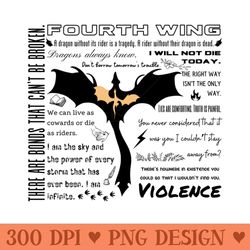 fourth wing book quotes dragon rider basgiath college violet sorrengail - unique sublimation patterns