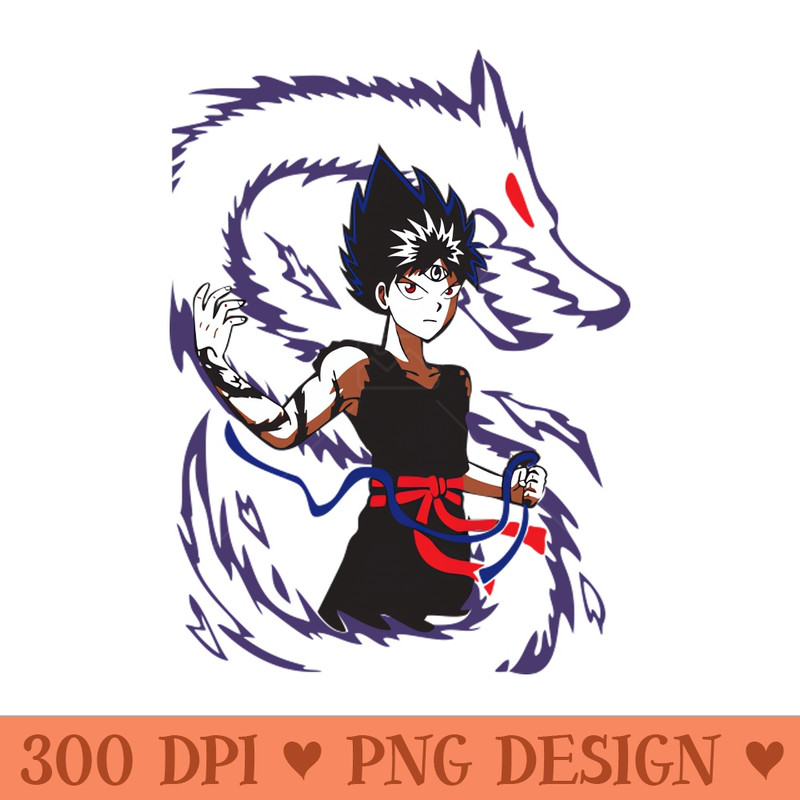 Cursed Child Hiei Fanart - High Quality PNG Files - Download right after purchase