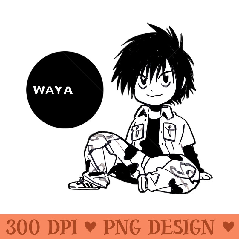 I draw chibi Yoshitaka Waya - PNG Graphics Download - Download immediately