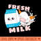 Fresh Milk Kawaii Cow Milk Bag Anime Manga Japan - PNG Art Files - Fast download