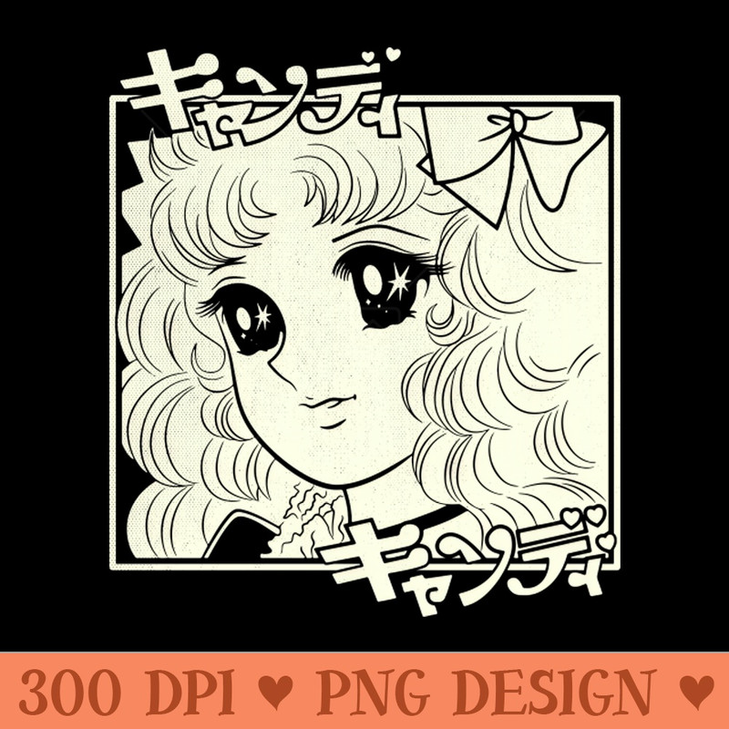 Candy Candy - Sublimation images PNG download - Instant Download