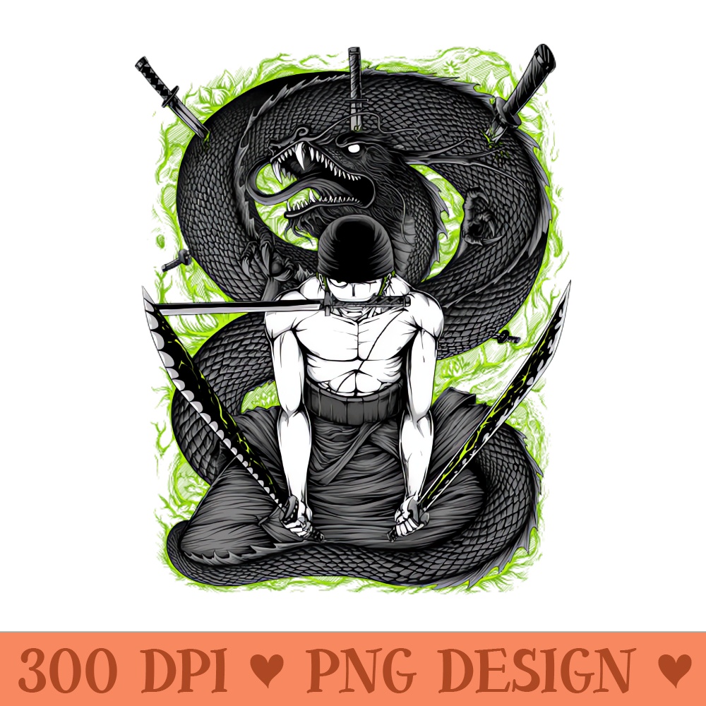 One Piece Zoro - Sublimation graphics PNG - Fast download