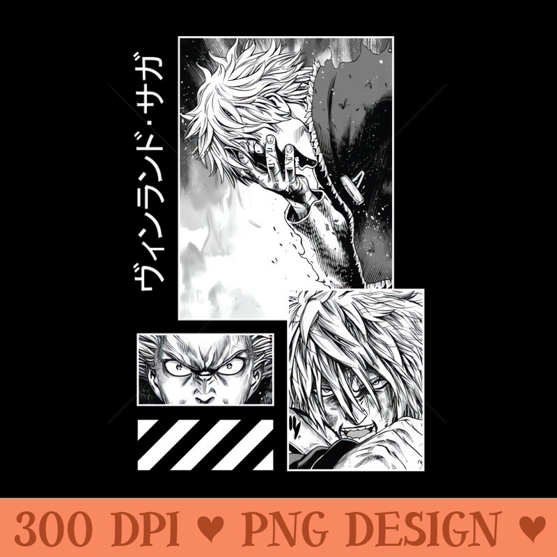 Vinland saga Thorfinn - Sublimation graphics PNG - Instantaneous download