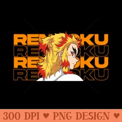 kyojuro rengoku demon slayer - png design assets