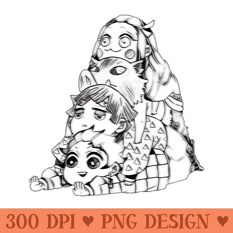 Demon slayer - Sublimation templates PNG - Quick download