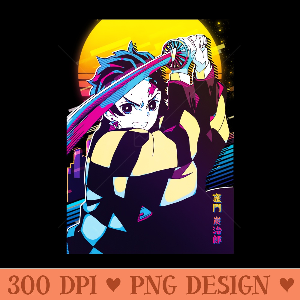 Demon Slayer Tanjiro - Sublimation images PNG download - Download in an instant