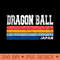 Dragon Ball Retro Style - Sublimation artwork PNG download - Fast download