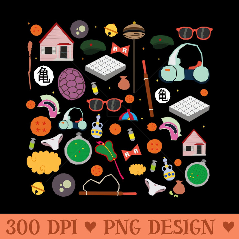 Dragon Ball paper cut illustration - PNG file download - Download right after purchase