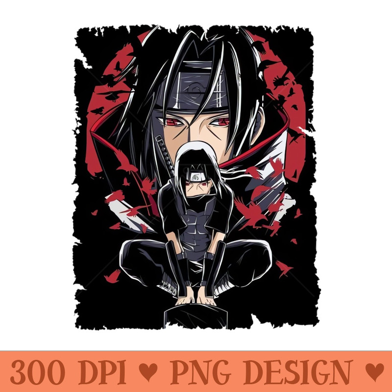 ITACHI UCHIHA MERCH VTG - High resolution PNG download - Instant download