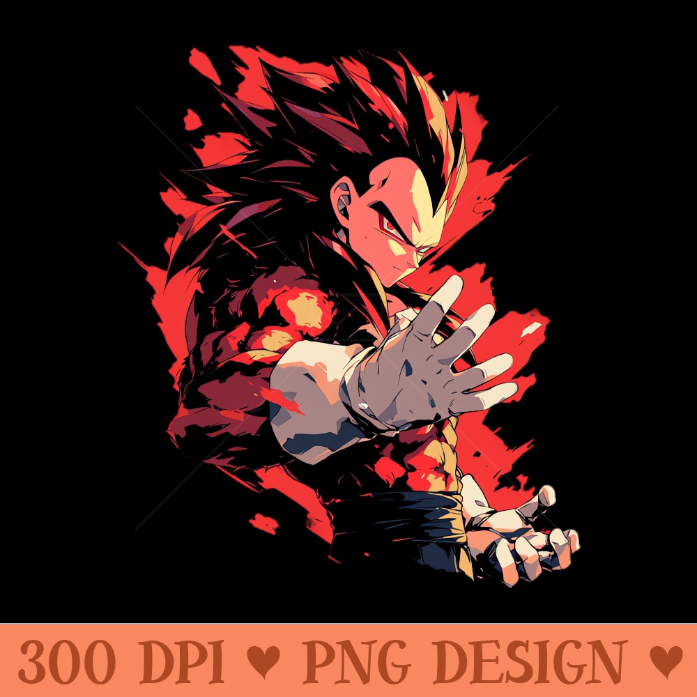 vegeta gt - Sublimation patterns PNG - Download in an instant