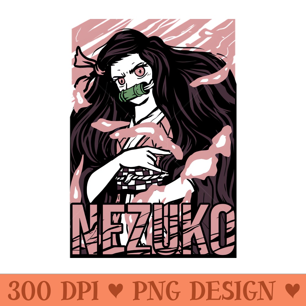 Nezuko Blood demon - Exclusive PNG designs - Immediate download