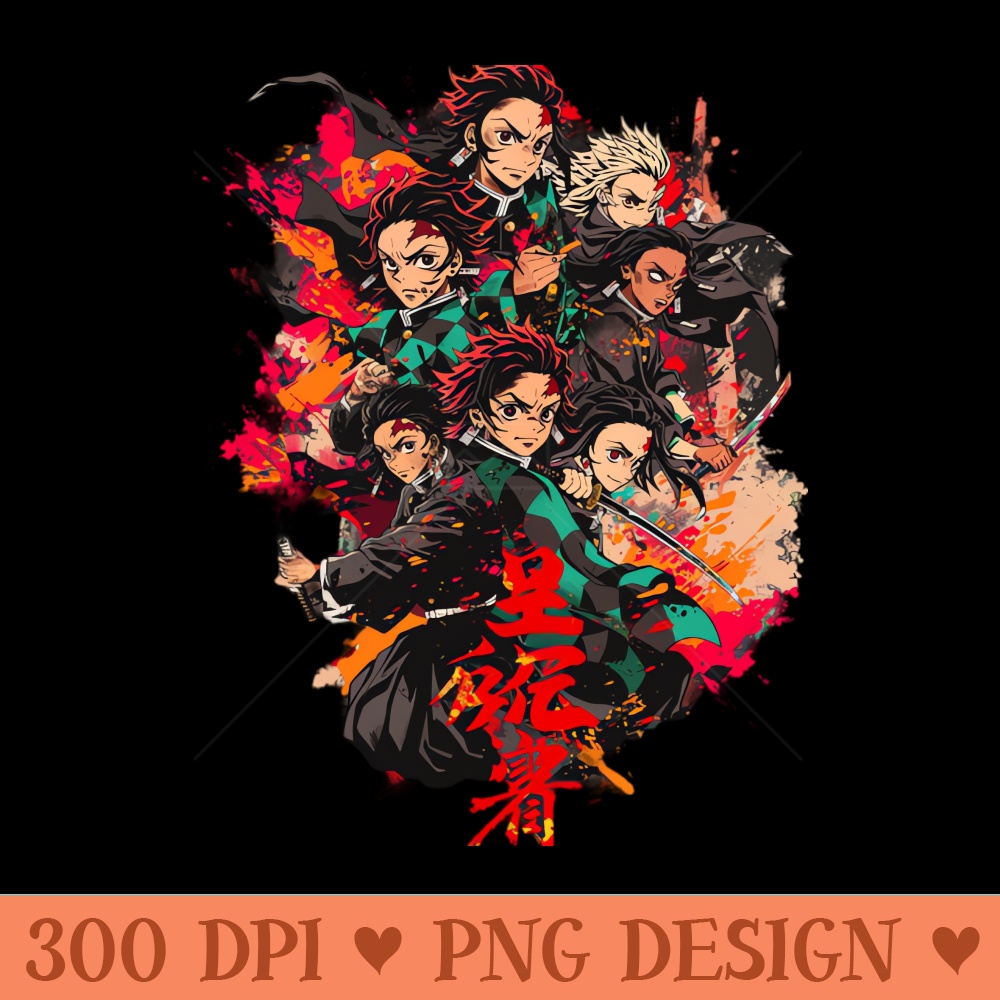 Demon Slayer Charming Characters - Download PNG images - Download immediately