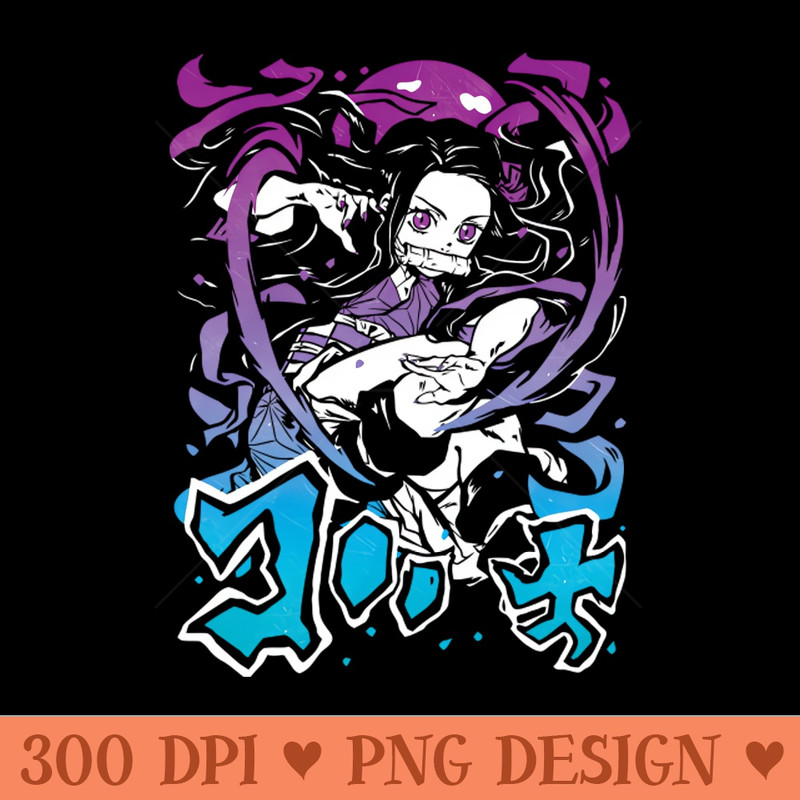 Demon Sister Redux - Printable PNG Graphics - Quick download