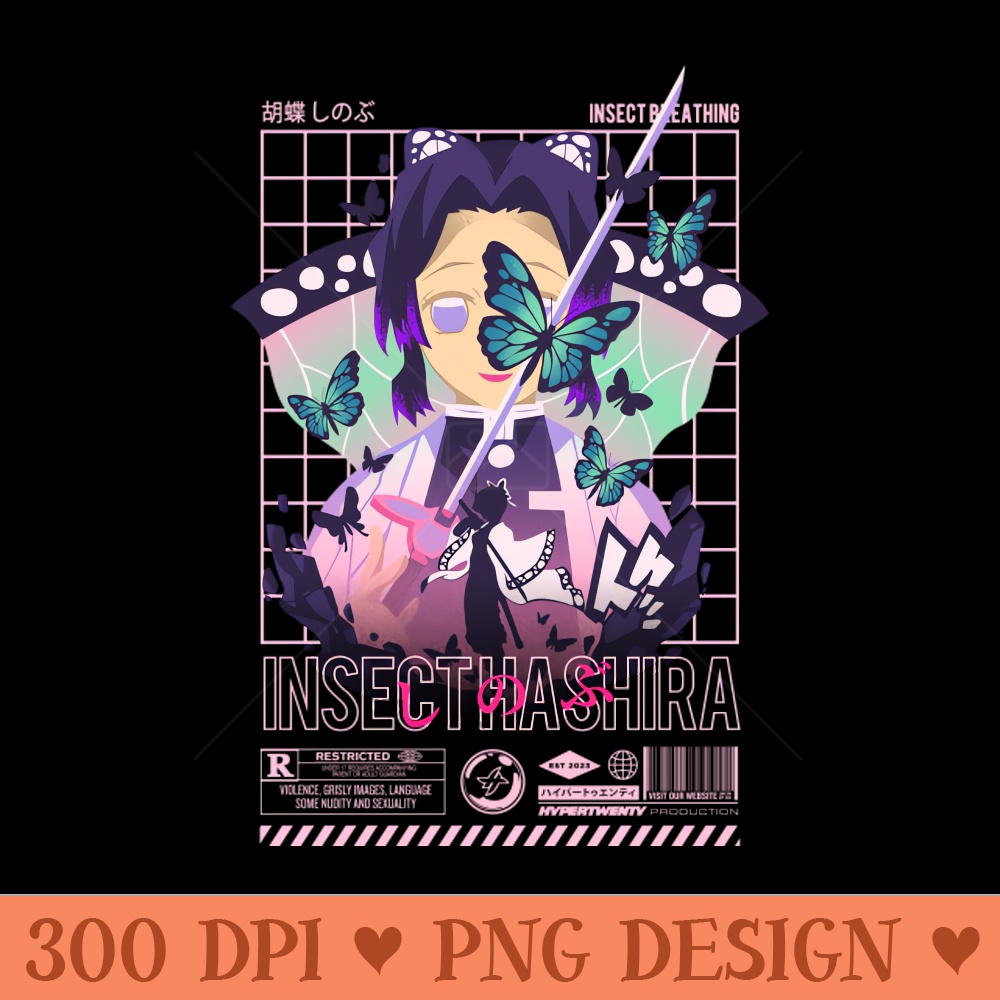 Restricted Shinobu - High Resolution PNG Designs - Download immediately