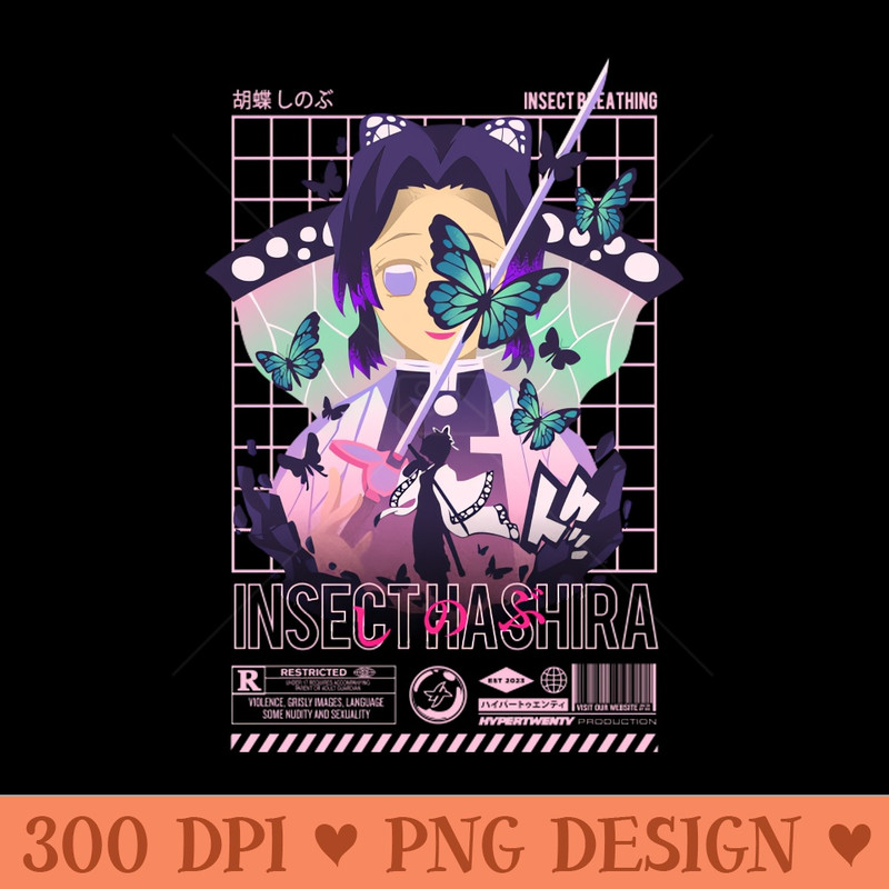 Restricted Shinobu - High Resolution PNG Designs - Download immediately