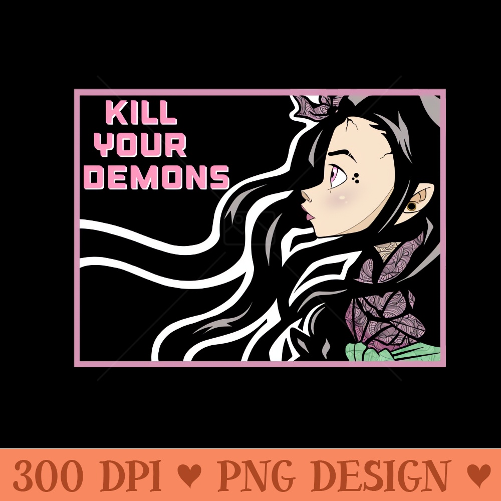 Nezuko - PNG Templates Download - Instantaneous download